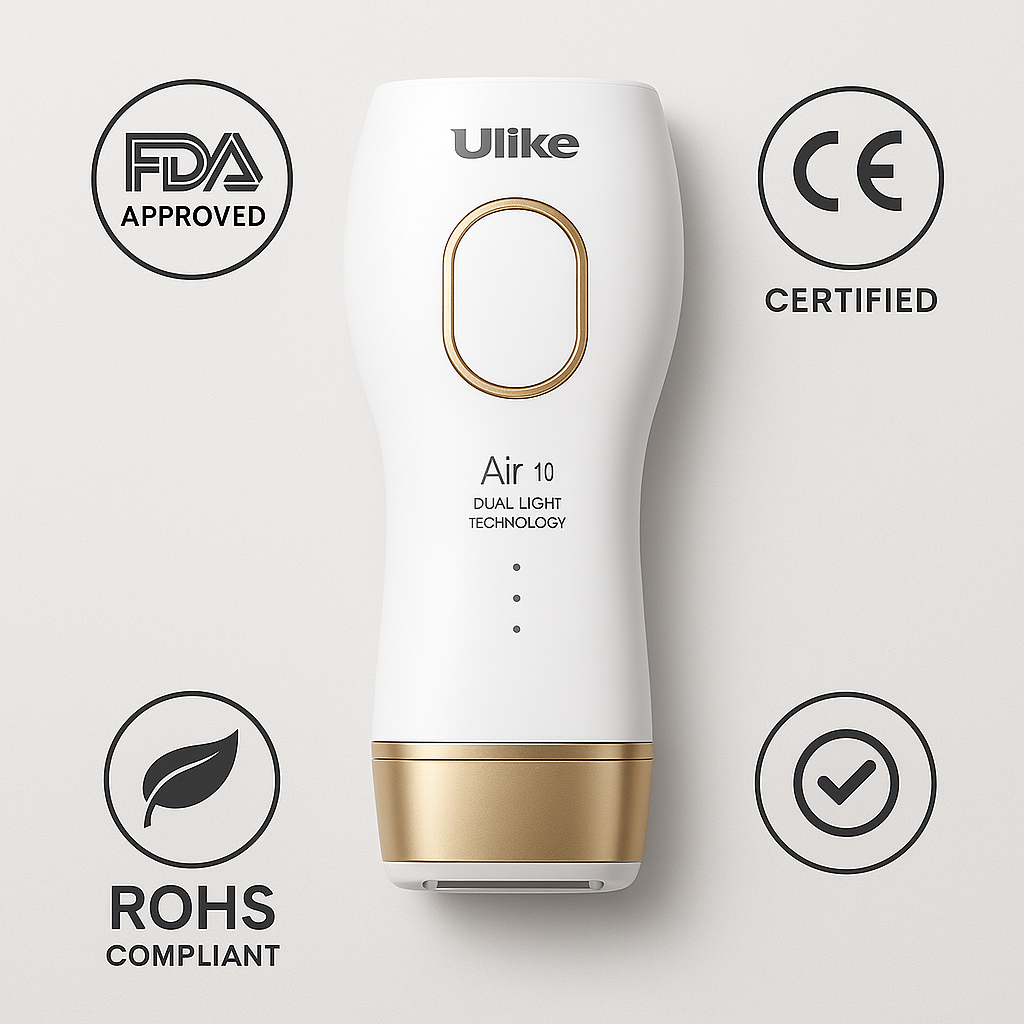 Ulike Air 10 IPL Hair Removal Device - Advanced Dual Light Technology with Ice Cooling