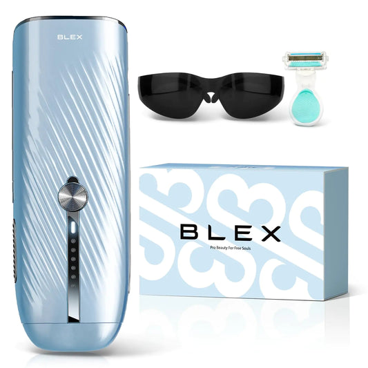 Blex Laser Hair Removal for Women and Men IPL Laser Hair Removal Device with Permanent Results Effective in 2 Weeks Ultra-Fast 0.2s Light Emission Painless at-home Hair Remover