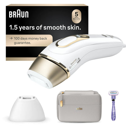 Braun IPL Silk·Expert Pro 5 PL5157 Latest Generation IPL Holiday Gifts for Women and Men at-Home Hair Removal System with Soft Pouch and Precision Head